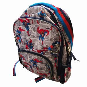 Pottery Barn Kids Superman Toddler Backpack DC Comics Back pack Gray PBK Bag